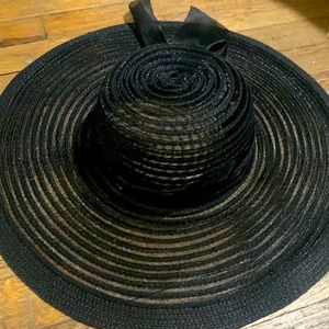 NEW Black fancy summer hat